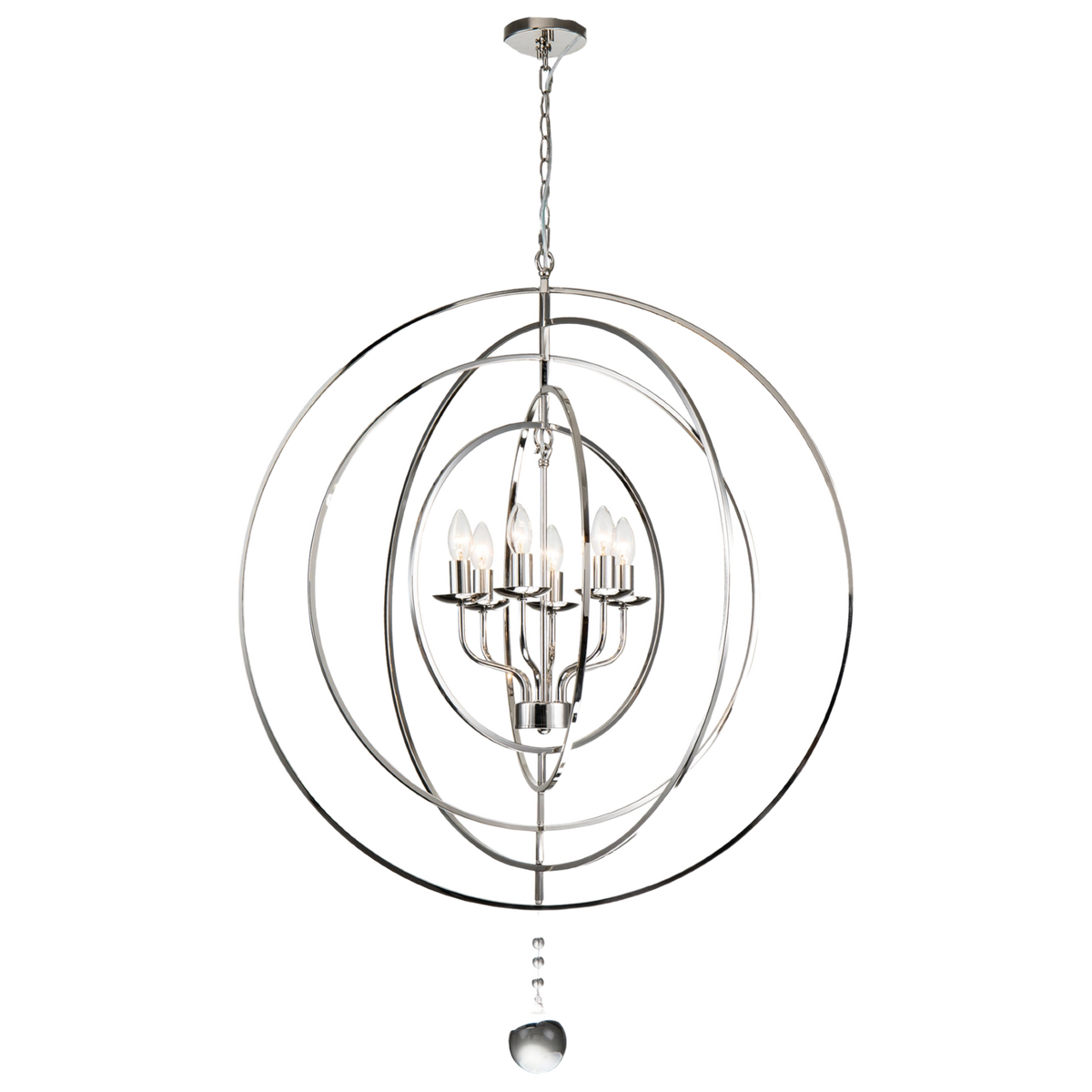 MDA Maxwell orb pendant, lit