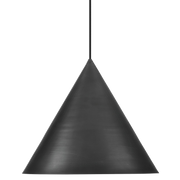 MDA Coda brass cone pendant, alternate finish — view 6