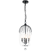 MDA Evelyn crystal bead chandelier, alternate finish — view 2