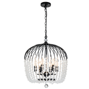 MDA Evelyn crystal bead chandelier, alternate finish — view 6