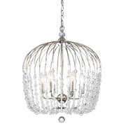 MDA Evelyn crystal bead chandelier, alternate size — view 7