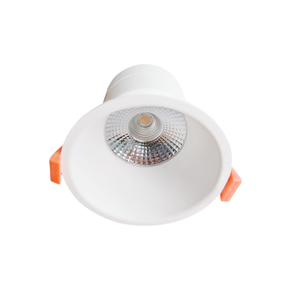 Martec Class II 10W LED downlight in matt white, 90mm