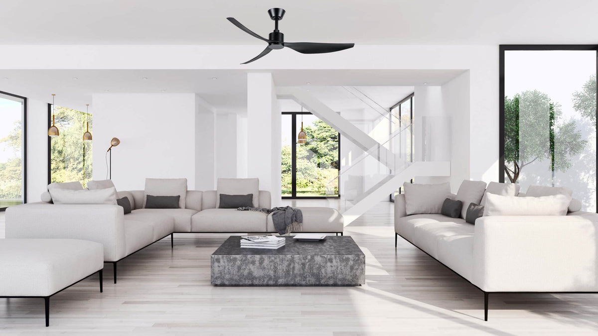 Martec Genoa 50 inch DC ceiling fan installed in a bedroom