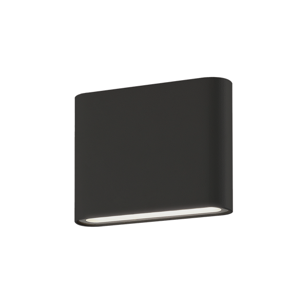 Integra 6W outdoor LED up and down wall light in matt black