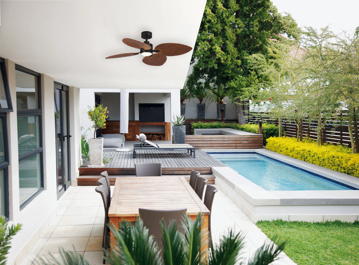 Martec Kingston DC ceiling fan installed in a living room