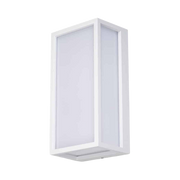 Ashton 10W tri-colour outdoor LED wall light in white, MLXA34510W — view 2
