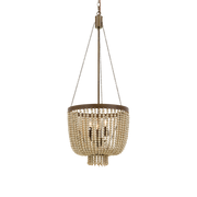 MDA Maddisson chandelier, 3 light, in bronze and natural — view 5