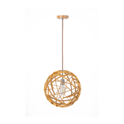 MDA Malmo timber pendant, medium, in natural — view 5