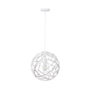 MDA Malmo timber pendant, large, in white — view 7