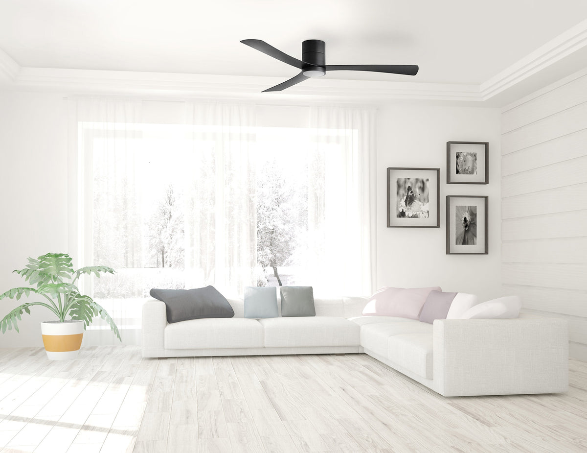Martec Metro DC ceiling fan installed in a living room