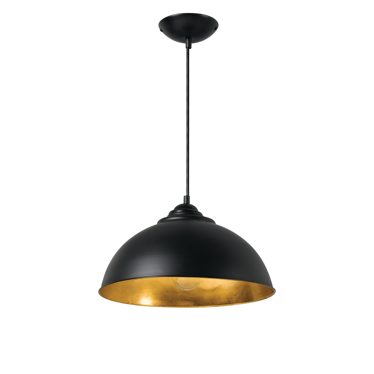 MDA Newport pendant 34cm in black and gold
