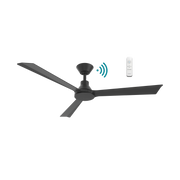 Martec Riviera 52 inch DC ceiling fan in matt black, no light — view 1