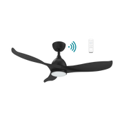Martec Scorpion 42 inch DC ceiling fan with light in matt black — view 2