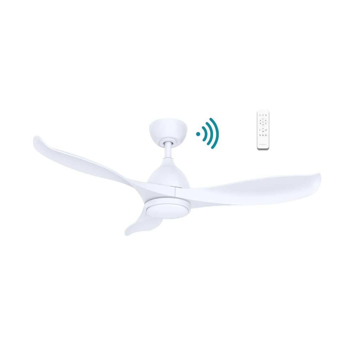 Martec Scorpion 42 inch DC ceiling fan with light in white