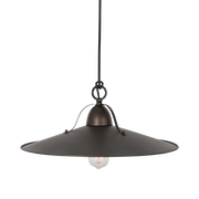 MDA Benson brass pendant, large, in weathered iron — view 7