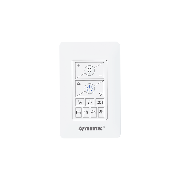 Martec DC wall controller for Quantum, Zorro and WiFi ceiling fans, white